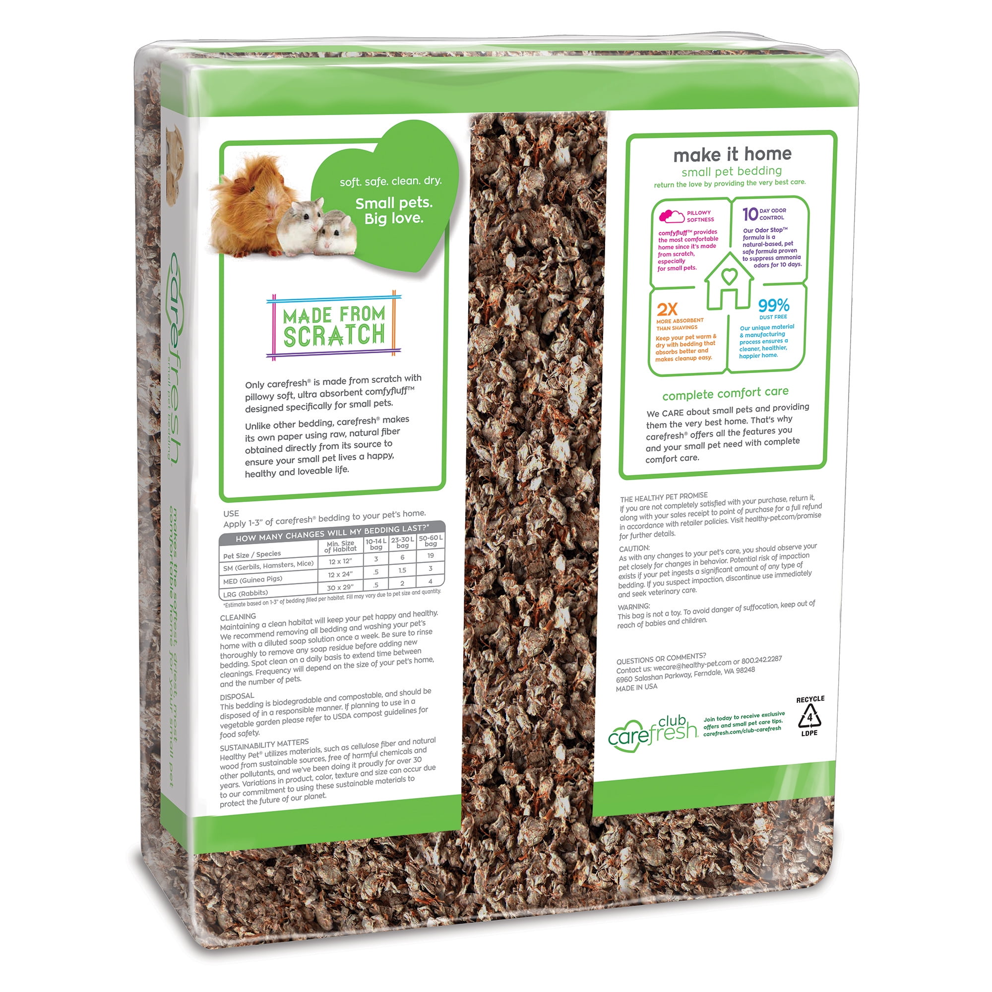 carefresh complete natural paper bedding