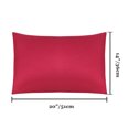 thumbnail image 6 of PiccoCasa 2 Pack Soft Microfiber Pillow Case, 14" x 20", Burgundy Envelope Closure, 6 of 8