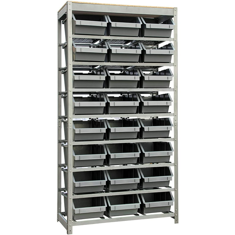 Storage Rack With Numbered Bins