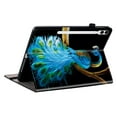 thumbnail image 3 of For Samsung Galaxy Tab S11 11" (SM-X730/SM-X736) Folio Case with Stand/Card Slots/Elastic Band Closure/Pen Loop Holder, Stylish Cute PU Leather Protective Lightweight Slim Cover, Peacock, 3 of 7