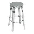 thumbnail image 1 of Butler Specialty Company Tobias Round Rattan 30" Bar Stool - White and Black Dot, 1 of 8