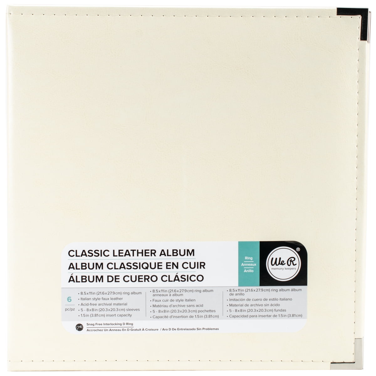 We R Classic Leather 3-Ring Album, 12