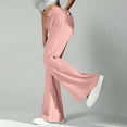 thumbnail image 3 of fatyb Women's Flare Leg Sweatpants Drawstring High Waisted Lounge Pants Wide Leg Casual Bell Bottoms, 3 of 7