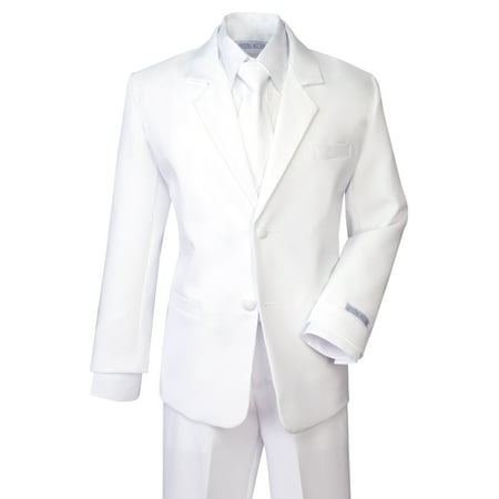 Spring Notion Boys' Formal White Dress Suit Set