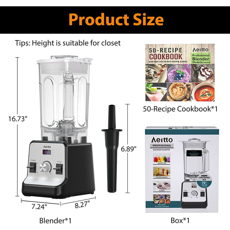 Aeitto Blenders for Kitchen, Blender for Shakes and Smoothies with
