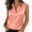 Pink, variant on Women Elegant Satin Tank Tops Collared Button Front Sleeveless Shirt Formal Office Work Casual Blouse S