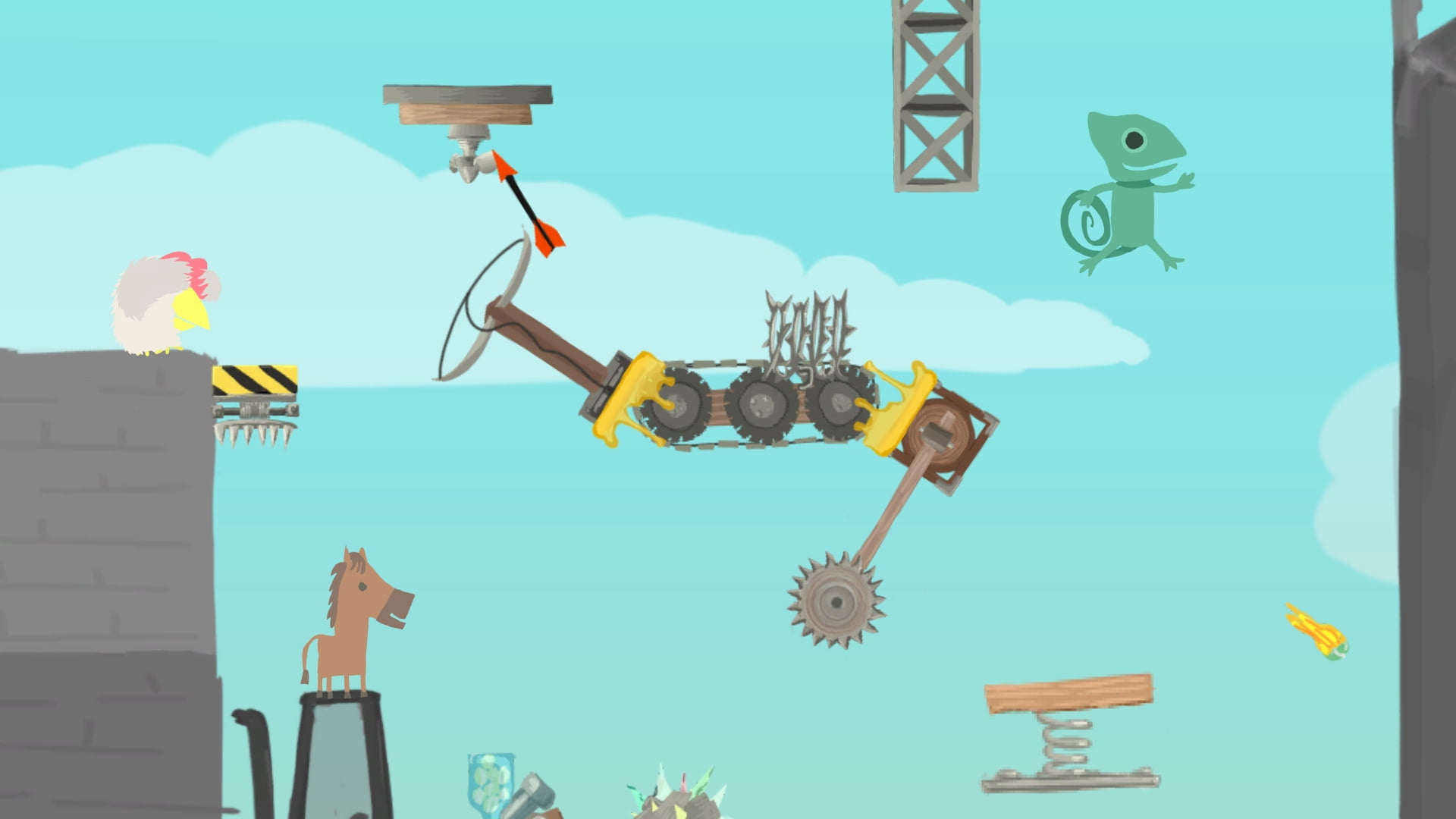 Ultimate Chicken Horse - A-Neigh-Versary Edition, Merge Games, Nintendo Switch, 819335021082