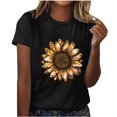 thumbnail image 1 of Camisetas de Manga Corta para Mujeres de Longitud Regular de Poliéster Sólido, Camiseta de Fiesta de Mayo Y Blusa Del Festival para la Primavera Y el Verano, 1 of 3