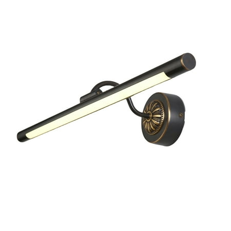 

9W Bathroom Black Wall Light Mirror Front LED Lighting Waterproof Antifogging Lamp