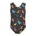 thumbnail image 3 of JAJAHO Girls One Piece Swimsuit For Girl Athletic Swimwear Training Summer Cartoon Dinosaur Printed Bathing Suit 3-14 Years Trendy Swimwear, 3 of 3