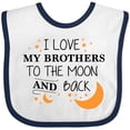 thumbnail image 3 of Inktastic I Love My Brothers to the Moon and Back Boys or Girls Baby Bib, 3 of 4