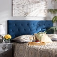 thumbnail image 2 of Baxton Studio Felix Modern and Contemporary Velvet Upholstered Headboard-Navy Blue King, 2 of 5