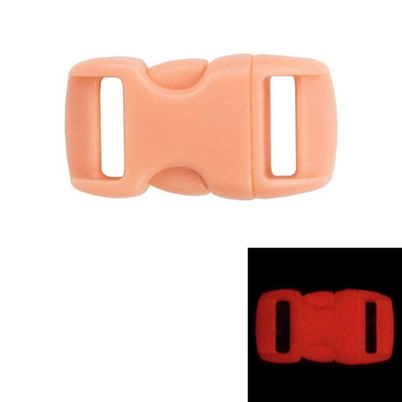 Paracord Planet 3/8" Contoured Side Release Buckles in Various Colors - Glow in the Dark and Glitter - Multiple Pack Sizes
