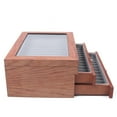 thumbnail image 3 of 34 Slots Wooden Pen Display Box 34 Pens Storage Fountain Pen Collector Case with Clear Window Large Organizer Box Rosewood Storage Collection with Drawer Gifts for Man Father Boyfriend Husband, 3 of 5