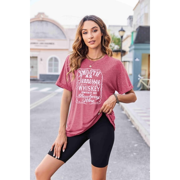 Zeagoo Oversized T Shirts for Women Summer Short Sleeve Tops Loose Crew Neck Trendy Clothes