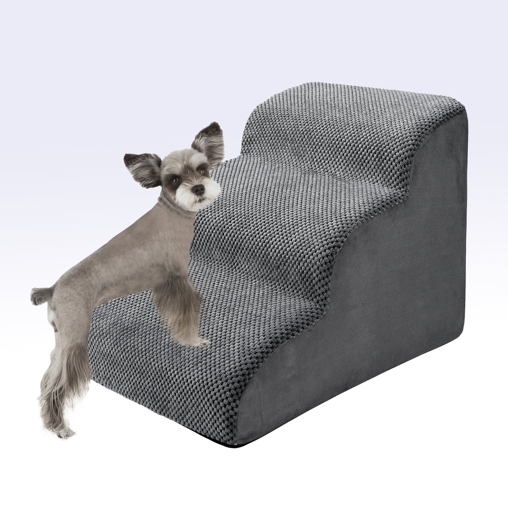 High Density Foam Dog Stairs for Small Dogs 16" Inch Dog Ramp for Bed