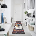 thumbnail image 4 of Yayeee Runner Rug for Bedroom 2'x6' Machine Washable Hallway Non Slip Mat, Brown Abstract Eagle, 4 of 8