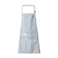 thumbnail image 1 of Adjustable Bib Apron – Green Pinstripe Cooking Apron with Pocket for Kitchen & BBQ, 1 of 7