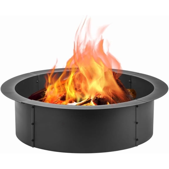 Yard, Wood Burning Fire Pit designed for Outside, Garden, Outdoor Fireplace, 36 i h Fire Pit Ring, Firepit Ring designed for Camping