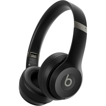 Restored Beats Solo 4 - Wireless Bluetooth On-Ear Headphones, Apple & Android Compatible, Up to 50 Hours of Battery Life - Matte Black - Like New