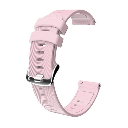 Sport Silicone Watch Band Fitness Bracelet Silicone Strap Replacement for Garmin/HUAWEI/Samsung 20mm,Pink