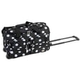 thumbnail image 1 of Bolsa de Lona con Ruedas Rockland Negro Blackdot, 1 of 3