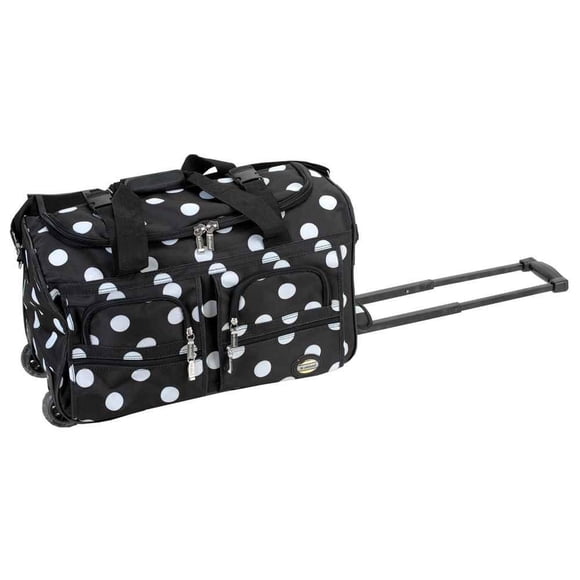 Bolsa de Lona con Ruedas Rockland Negro Blackdot