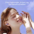 thumbnail image 2 of Auriculares con clip EarAccord inalámbricos Bluetooth 5.4 con micrófono, color morado, 2 of 6