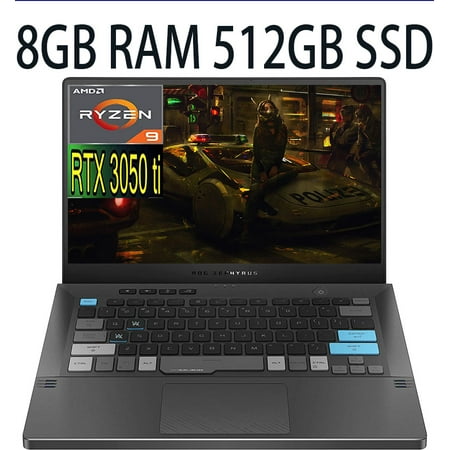 ASUS ROG Zephyrus G14 14 Special Edition Gaming Laptop, AMD 8-Core Ryzen 9 5900HS (Beat i7-10370H) GeForce RTX 3050 Ti 4GB, 8GB DDR4 512GB PCIe SSD, 14" WQHD (2560 x 1440) Display, Windows 10
