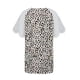 thumbnail image 4 of Mujeres Tops Casual verano encaje manga corta Split cuello túnica impresa camisetas camisetas Tops OAVQHLG3B Store lin121212, 4 of 4