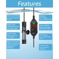 thumbnail image 4 of Aquarium Heater,25W Small Submersible Fish Tank Heater Super Short Aquarium Heater for up to 1 Gallon Tanks Small Betta Aquarium Heater with Digital Display Controller Adjustable Temperature, 4 of 7