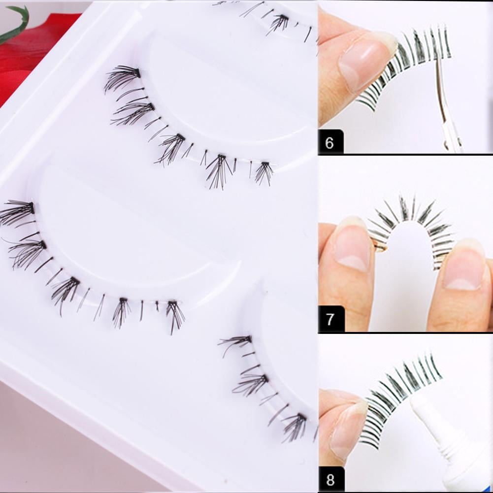 5pairs Lower Lashes Super Soft Transparent False Eyelashes Artificial Transparent Mink With S9O2 D0A2