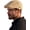 Khaki, variant on CoCoMangos Men Straw Beret Newsboy Hat, Summer Straw Beret Hats for Women, Mesh Adjustable Flat Gatsby Hat Cabbie Ivy Driving Cap