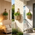 thumbnail image 6 of Yhmxh Macrame Wall Hanging Plants Basket, Hand-Woven Cotton Rope Hollow Flower Pot Holder, Boho Woven Hanging Planter Net Bag, Decorative Wall Mount Plant Hanger for Indoor Plants Wall Decor, 6 of 6