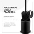 thumbnail image 4 of Deluxe Toilet Brush with Lid - Black 2 Pack, 4 of 8