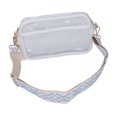 thumbnail image 5 of BOROCO Bolso De Mensajero Transparente De PVC Para Mujer, Bolso Portátil Con Correa De Hombro Ajustable Para Conciertos, Eventos Deportivos, Parque Para Mujer(Blanco), 5 of 5