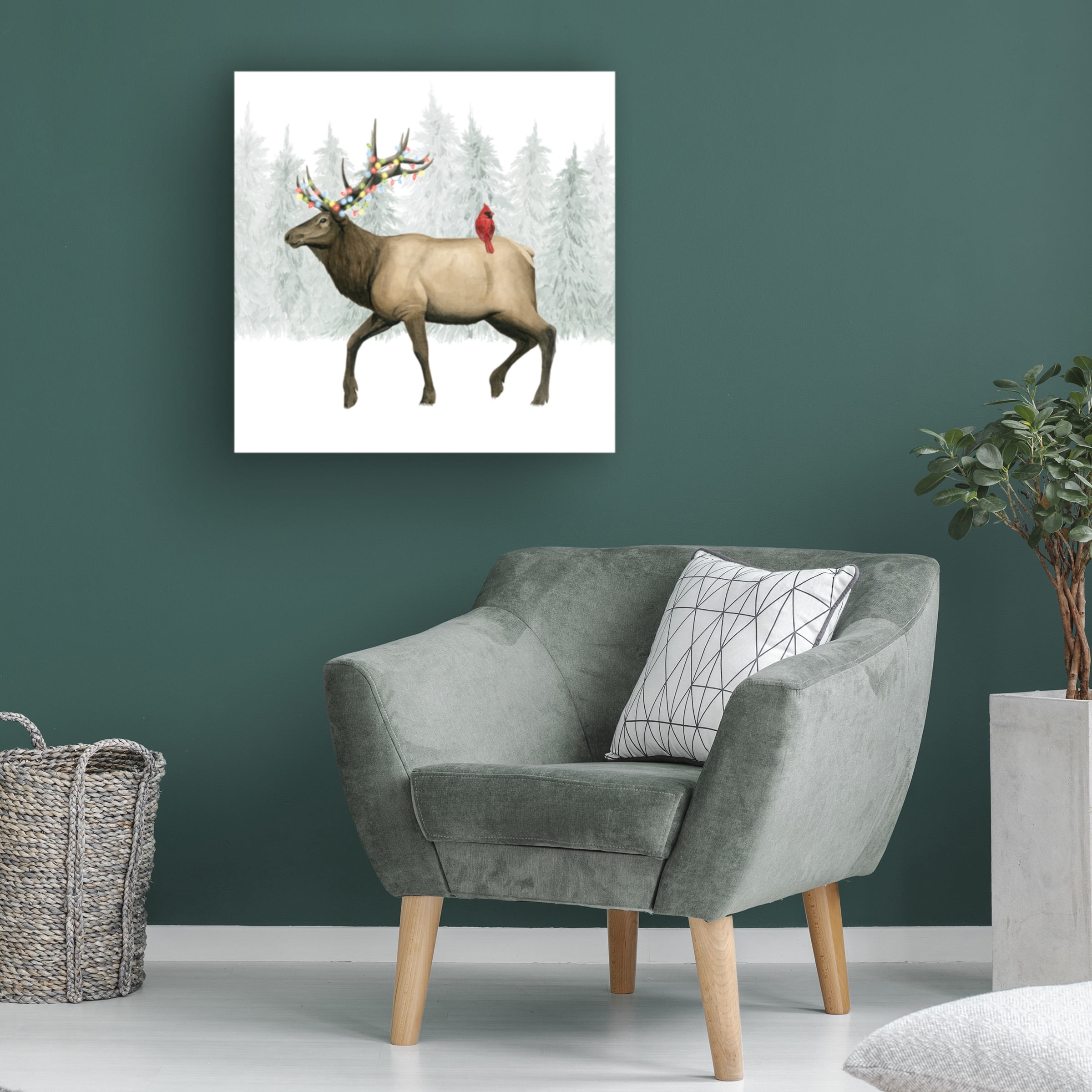 Grace Popp 'Festive Forest I' Canvas Art