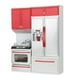 thumbnail image 4 of Estufa de cocina Refrigerador Juguetes de cocina con pilas para 3 años + rojo Sunnimix Modern Kitchen Toys, 4 of 8