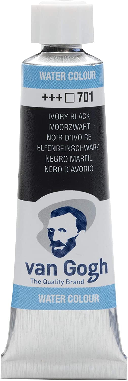 Van Gogh Watercolor Paint - Ivory Black 701, 10 mL