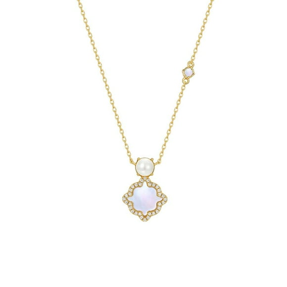 L'Amour Pearls Collier en Nacre Mirage Doré
