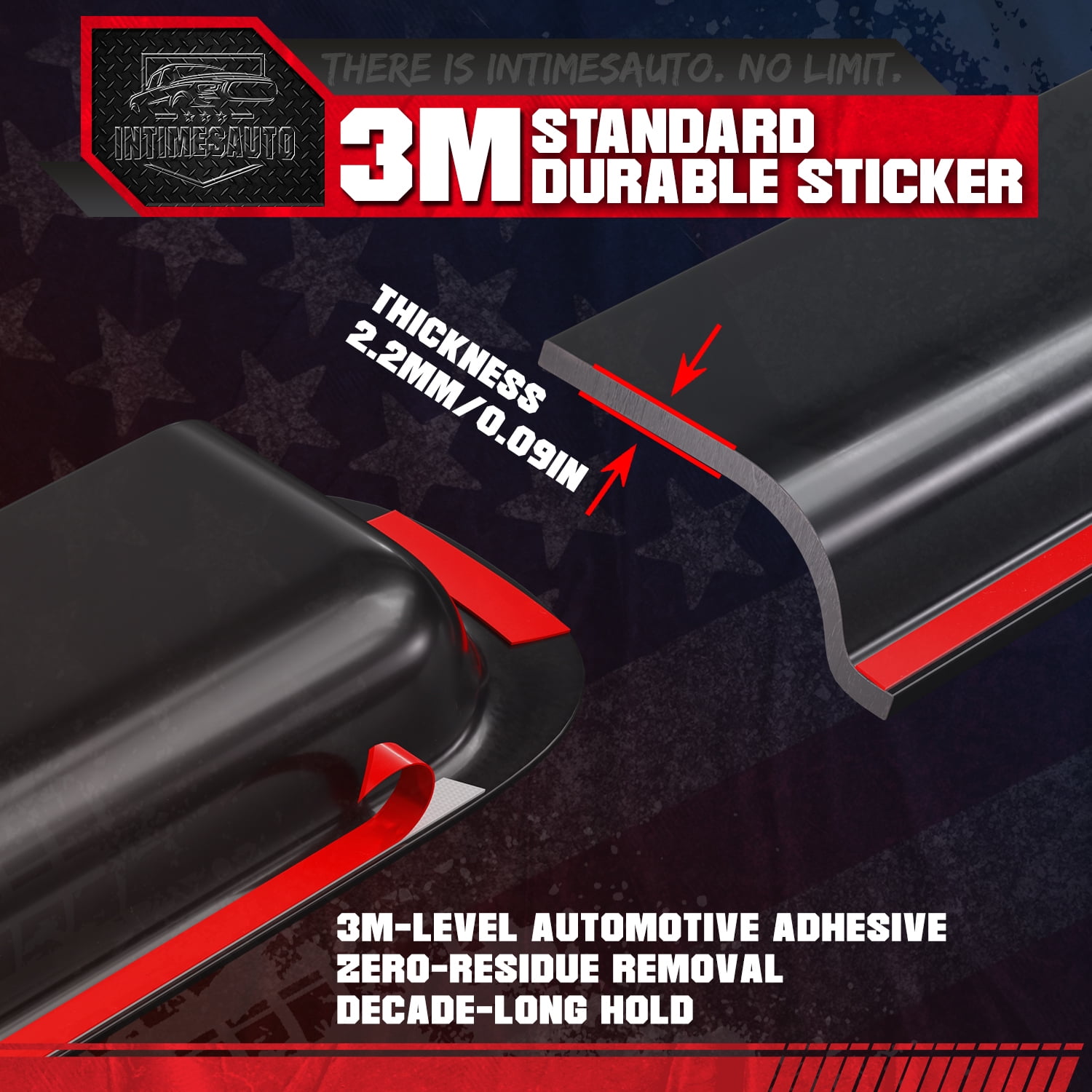 InTimesAuto in-Channel Side Window Rain Guards for 2017-2024 Ford F-250 F-350 Super Duty, 2015-2020 Ford F-150, Gloss Black Window Deflectors Vent Visors, Set of 4 (ONLY FIT SuperCrew Crew Cab).
