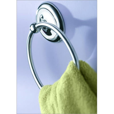 167153 Satin Nickel Hawthorne Place Bath Towel Ring 