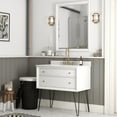 thumbnail image 4 of DHP Tribecca 36 Inch Floating Wall Mounted Bathroom Vanity with Sink, White, 4 of 22