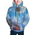 Zufioo Dandelion Hot Air Balloon Design Hoodies For Boys and Girls