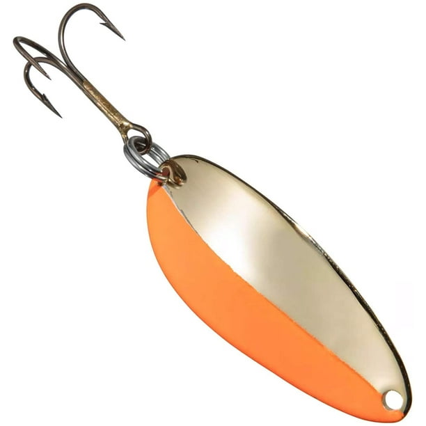 Acme Little Cleo Fishing Terminal Tackle, 2/5-Ounce, Gold Fluorescent  Stripe 