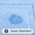 thumbnail image 4 of Alfombra de baño SHACOS de microfibra supersuave, 40 x 60 cm, color azul claro, 4 of 9