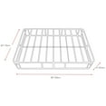 thumbnail image 4 of CorLiving Ready-to-Assemble Black and White Fabric Covered Queen Metal Frame Standard Box Spring, 4 of 4
