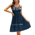 thumbnail image 1 of Commencez à Étaler les Nouvelles Robe Évasée Col Carré Robe Élégante Mode Féminine Imprimée Yankees Nyy Baseball Frank Sinatra, 1 of 5