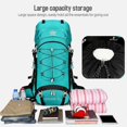 thumbnail image 3 of 60L Large Capacity Camping Backpack Waterproof Backpacking Mountaineering Backpack for Hiking Travel, 3 of 5