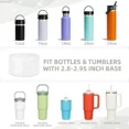 thumbnail image 3 of Funda inferior de botella con purpurina de silicona, accesorios para tazas, almohadilla antideslizante para botella de agua, aislamiento térmico, cubierta de taza deportiva para vaso, 3 of 5